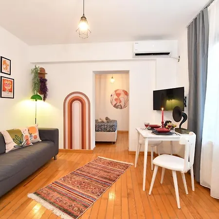 Cute Flat Vintage Design Ac Galata Lägenhet *